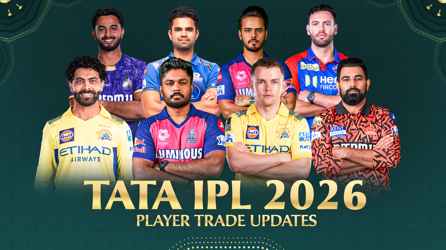 IPL 2026 all teams and captains - Bet on Diam247